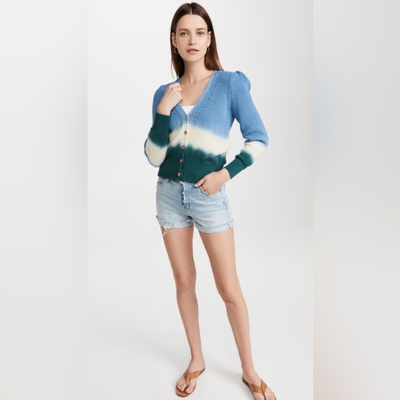 NWT Veronica Beard Parula Ombre Tie-Dye Cardigan Sweater - Picture 5 of 5